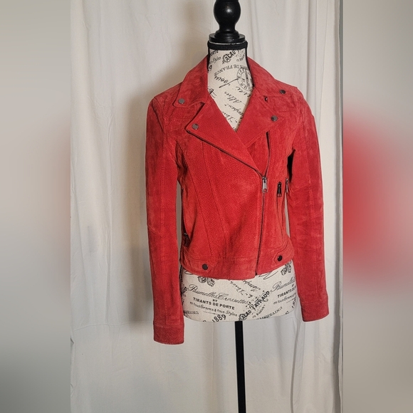 Vero Moda Suede Jacket. Beautiful Red. - Picture 1 of 12